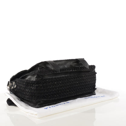 Proenza Schouler Lorma Tweed Lambskin Medium PS1 Satchel Black 8 of 13