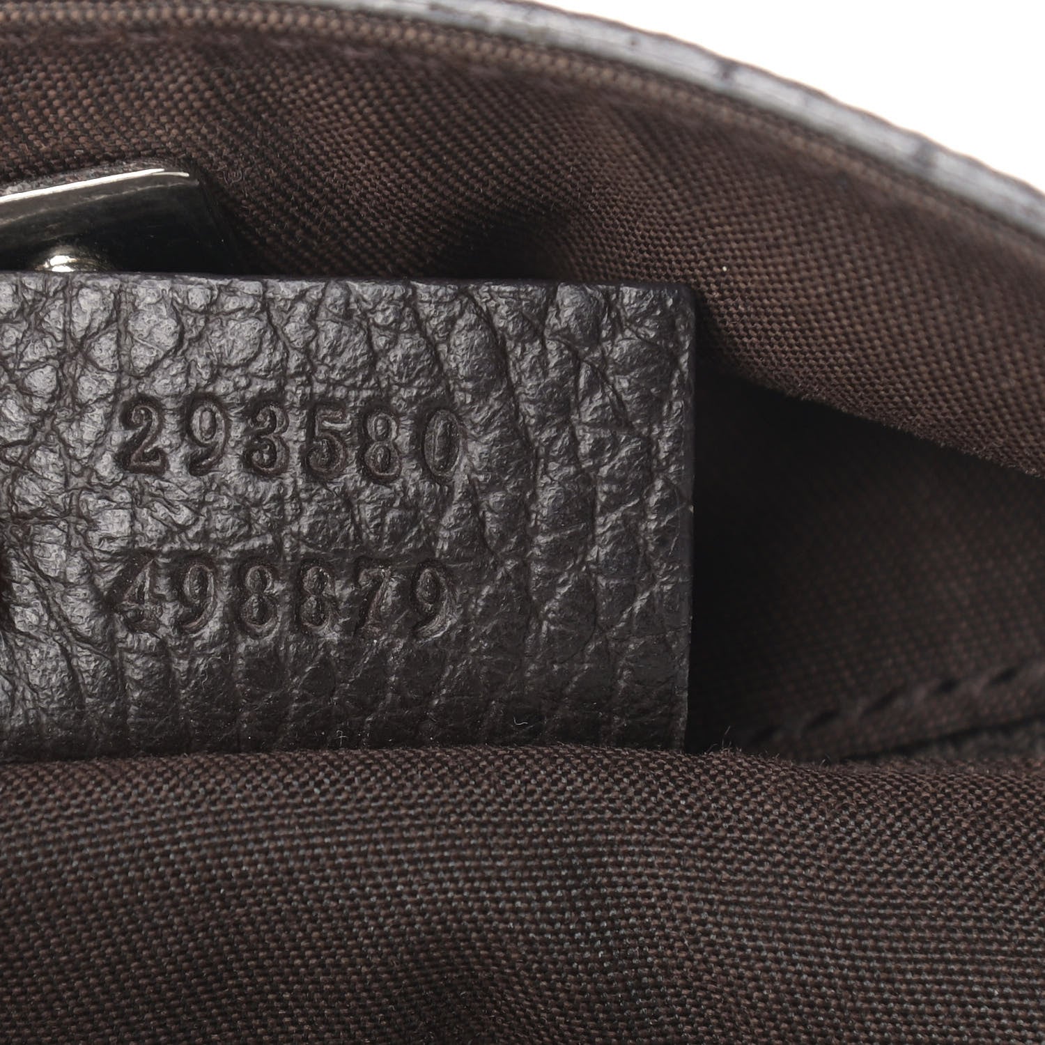 Gucci Nylon Monogram Large Abbey Tote Dark Brown 6 of 13