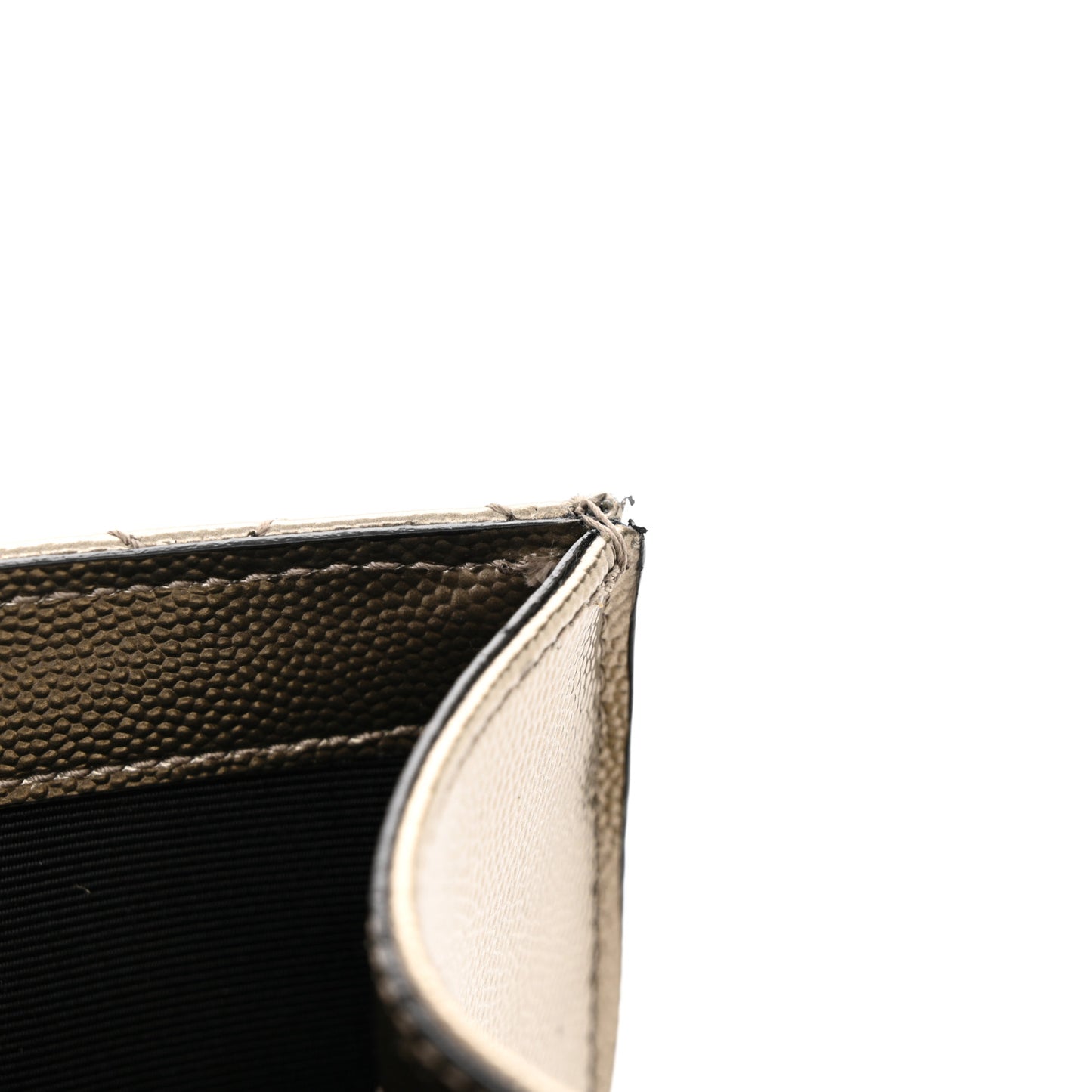 Metallic Grain De Poudre Textured Mixed Matelasse Triquilt Medium Monogram Satchel Gold