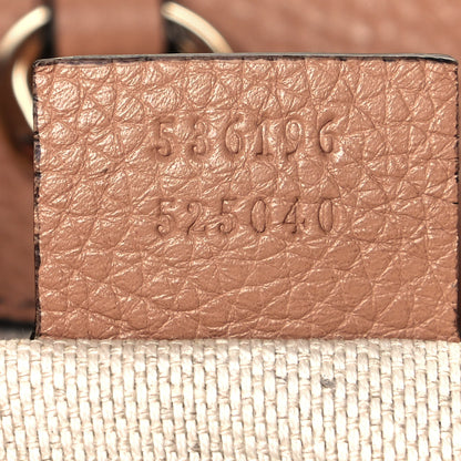 Gucci Pebbled Calfskin Medium Soho Chain Shoulder Bag Camelia 7 of 12