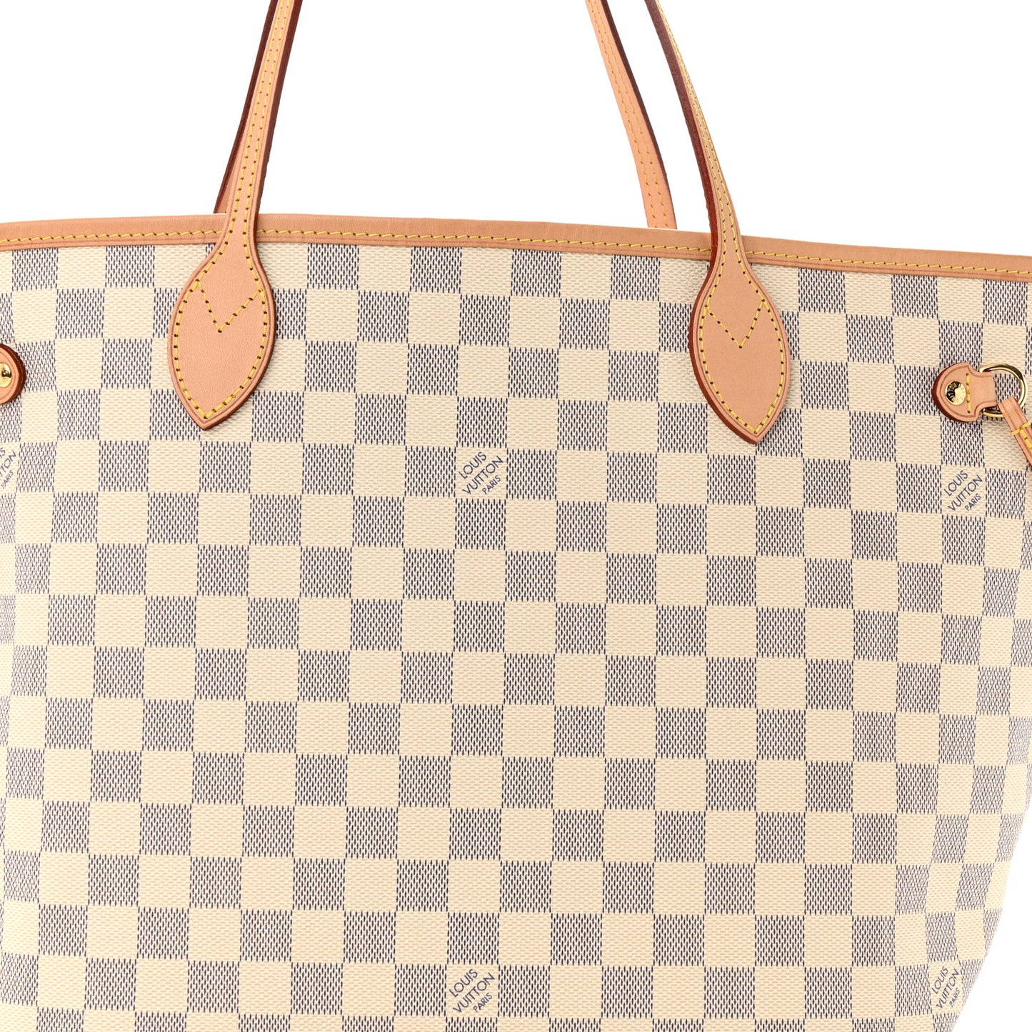 Damier Azur Neo Neverfull MM Rose Ballerine