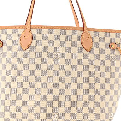 Louis Vuitton Damier Azur Neo Neverfull MM Rose Ballerine 8 of 10