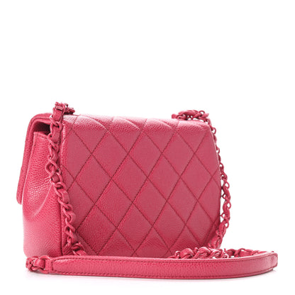 Chanel Caviar Quilted Mini Incognito Square Flap Dark Pink 3 of 9