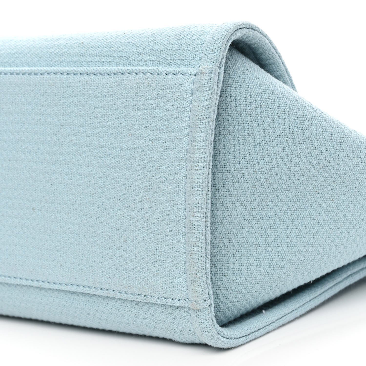 Chanel Mixed Fibers Small Deauville Tote Light Blue 10 of 10