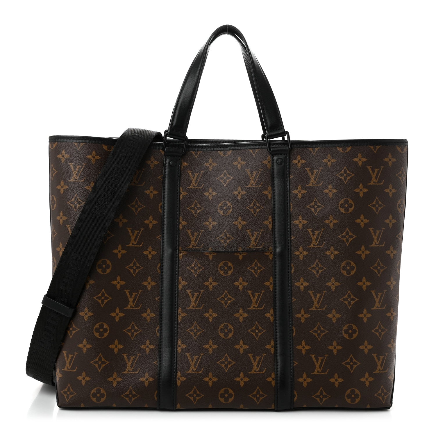 Louis Vuitton Monogram Macassar Weekend Tote GM 1 of 9