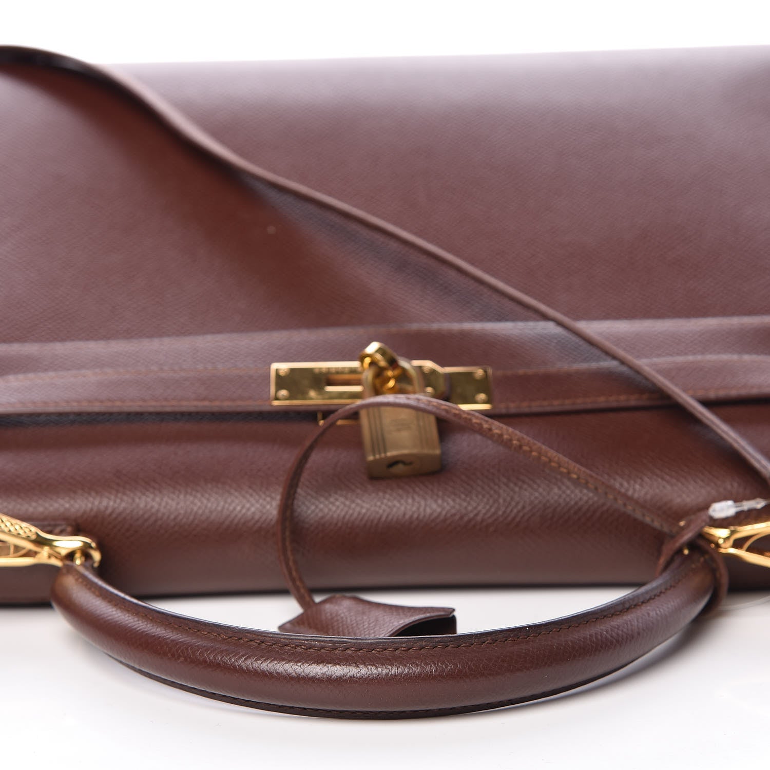 Hermes Courchevel Kelly Sellier 32 Chocolate 8 of 34