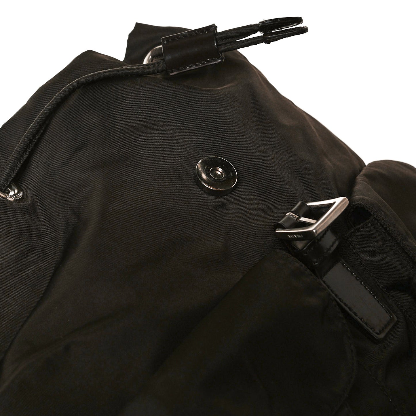 Nylon Vela Medium Backpack Dark Brown
