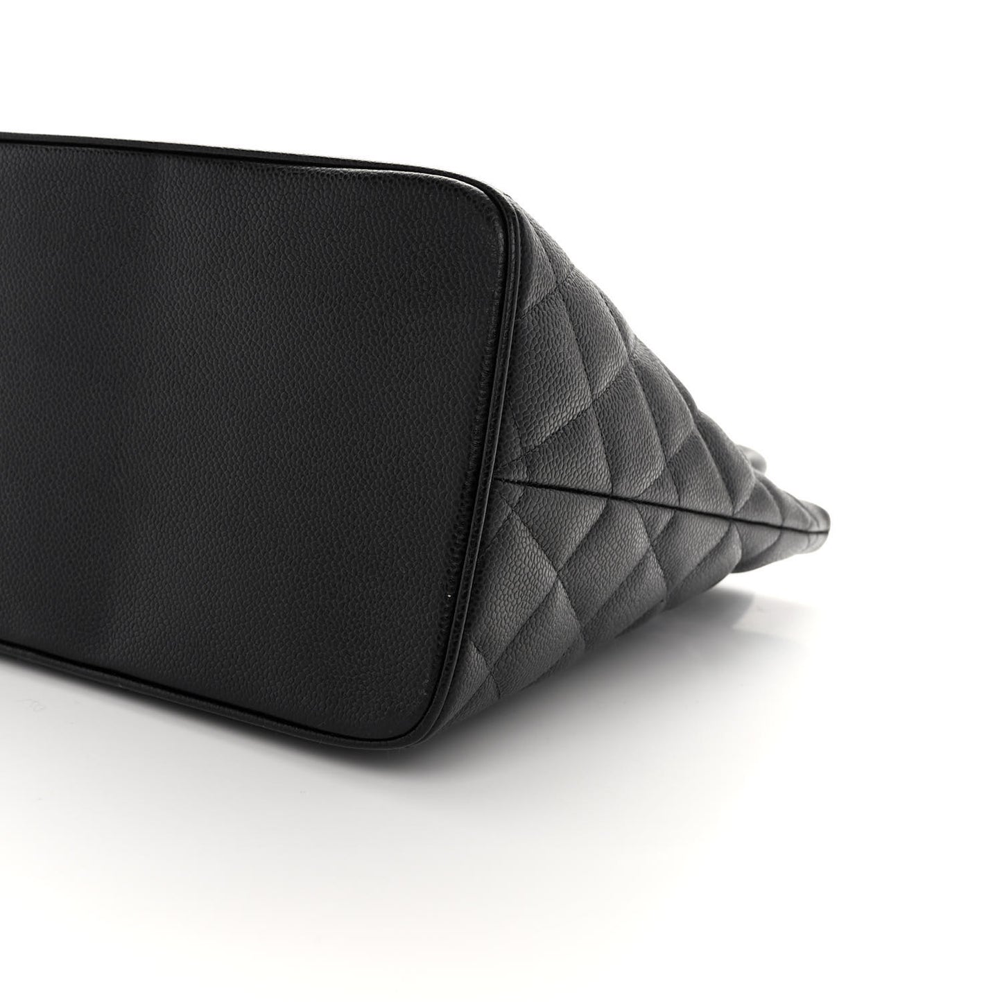 Caviar Quilted Medallion Tote Black