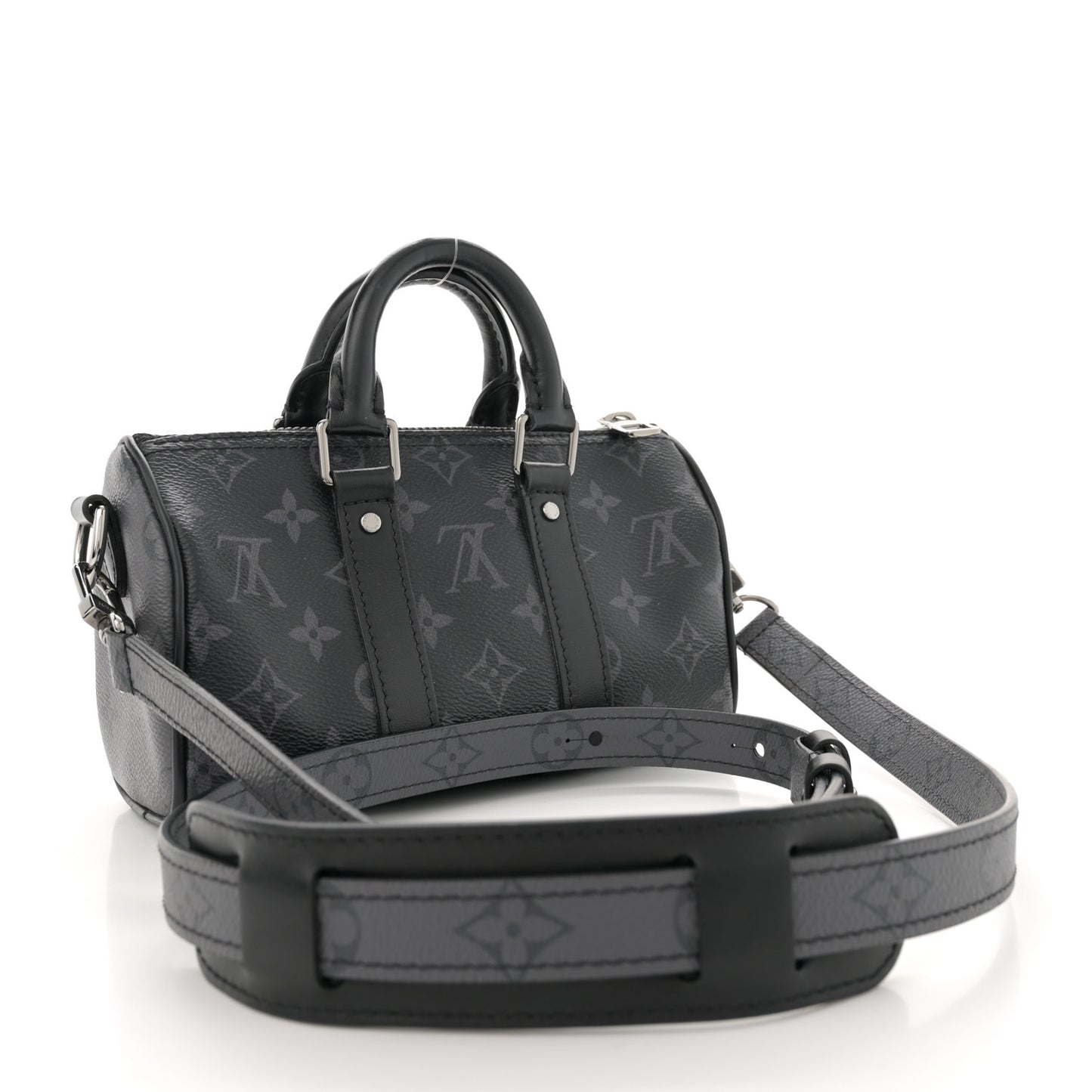 Reverse Monogram Eclipse Keepall XS Black