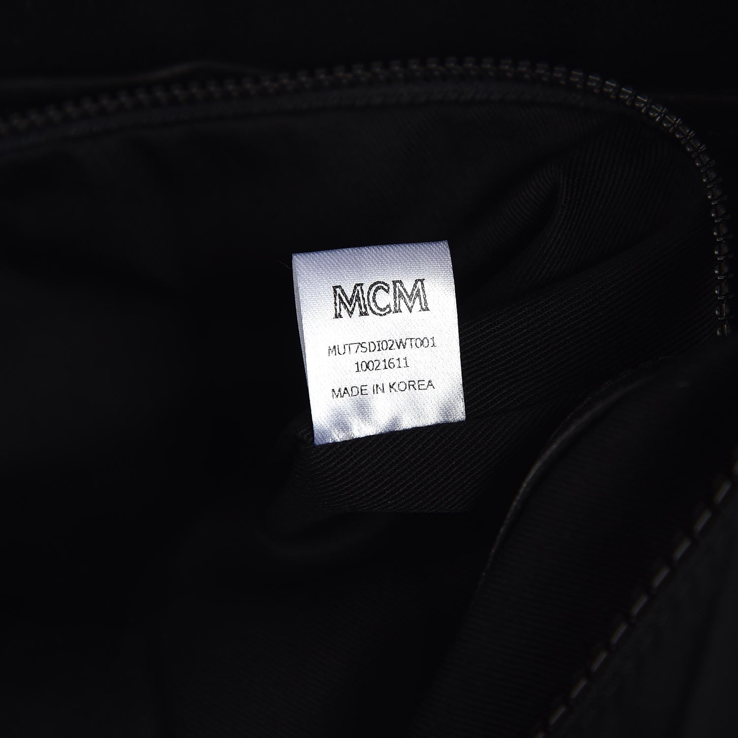 MCM Nylon Coated Canvas Zipper Tote 12 of 14