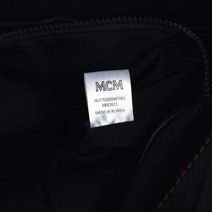 MCM Nylon Coated Canvas Zipper Tote 12 of 14