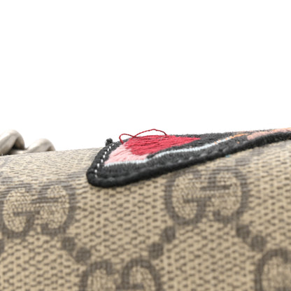 Gucci GG Supreme Monogram Angry Cat Embroidered Medium Dionysus Shoulder Bag Beige Ultramarine 14 of 15