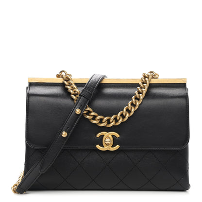 Chanel Lambskin Stitched Coco Luxe Small Flap Black 1 of 13