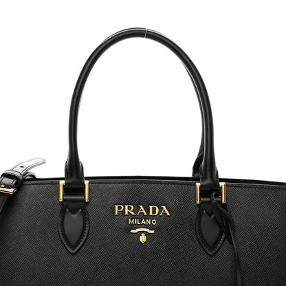 Prada Saffiano Soft Calfskin Tote Black 5 of 9