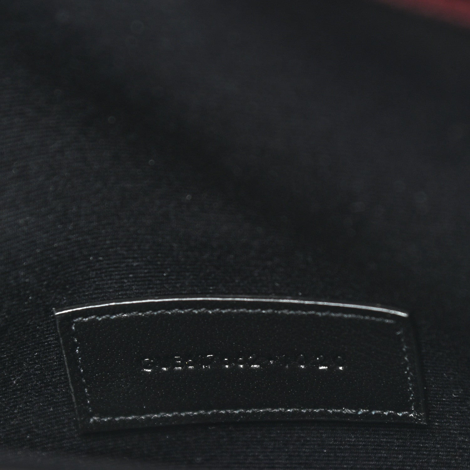 Saint Laurent Grain De Poudre Matelasse Chevron Monogram Envelope Clutch Rouge Legion 7 of 8