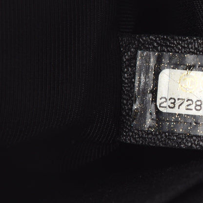 Chanel Velvet Chevron Quilted Small Boy Flap Black 13 of 15