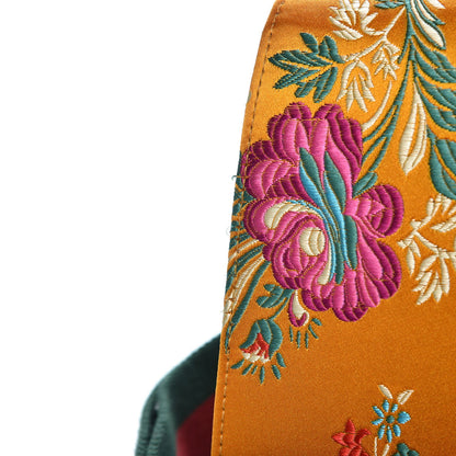 Gucci Satin Calfskin Bamboo Web Tokyo Print Medium Dionysus Top Handle Bag Giallo Multicolor Blue Agata Hibiscus Red 12 of 12