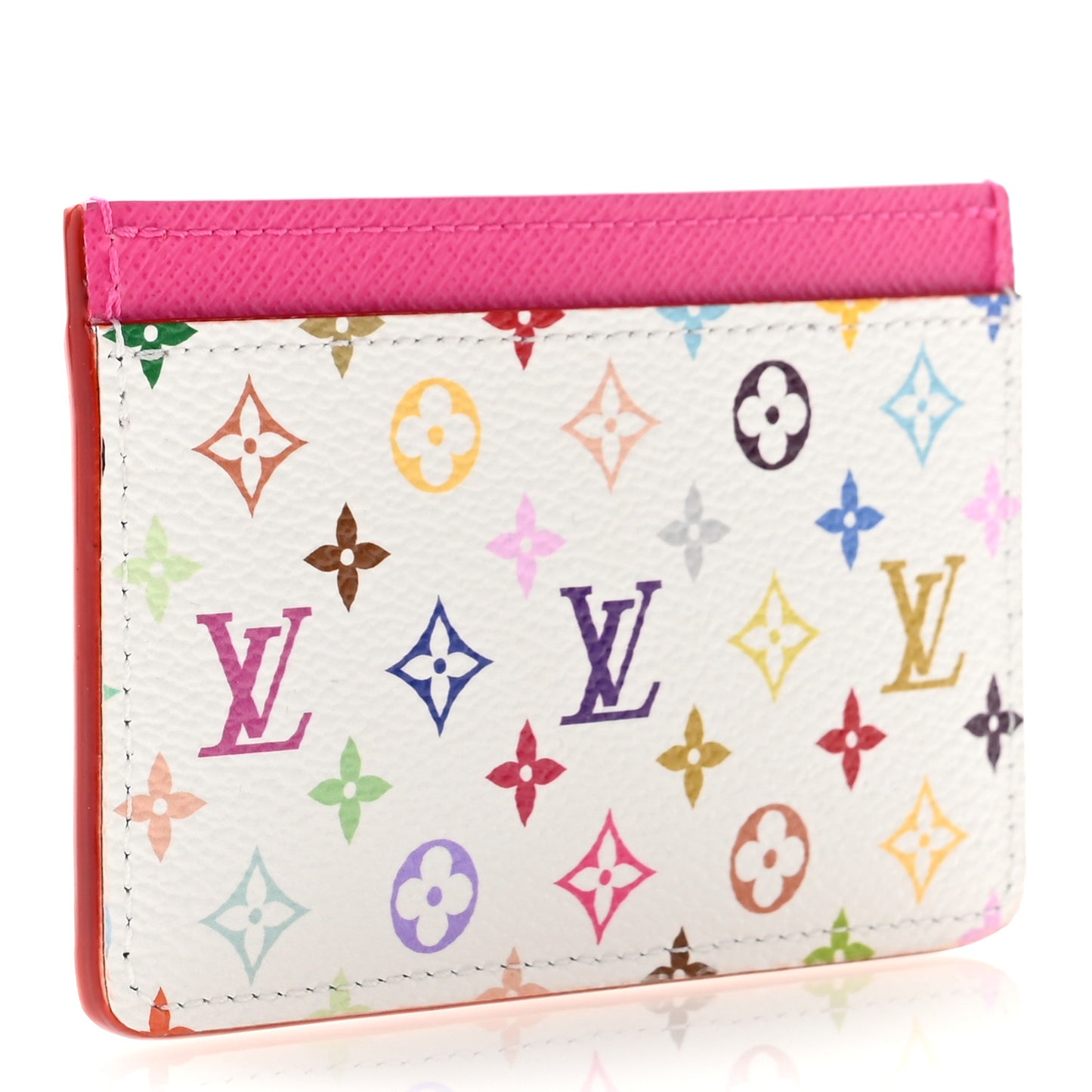 LV X TM Monogram Multicolor Card Holder Kawaii Pink