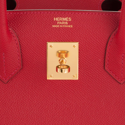 Hermes Epsom Birkin 30 Rouge Casaque 9 of 25