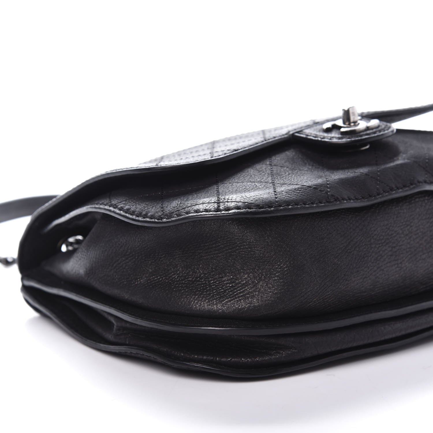 Chanel Calfskin Coco Twin Large Flap Black 7 of 13