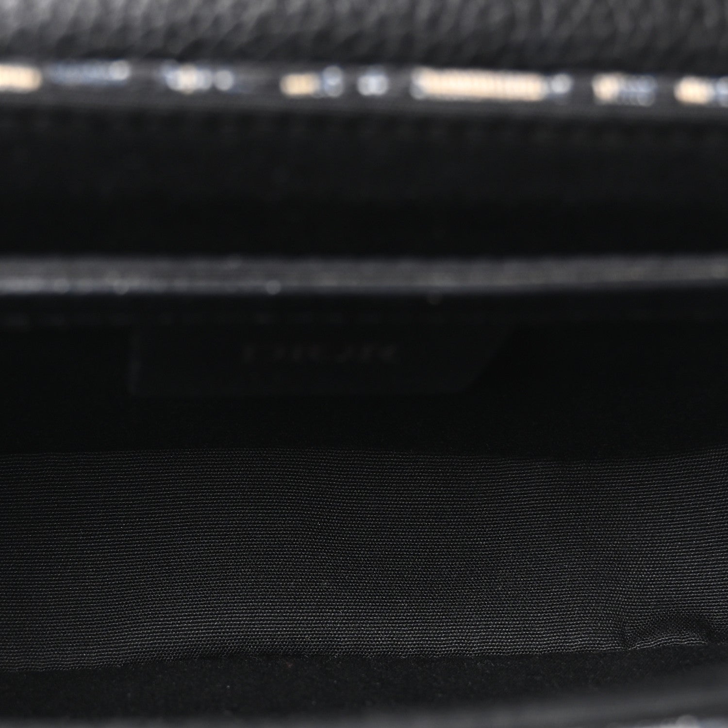 Christian Dior Grained Calfskin Oblique Mini Saddle Messenger Bag With Flap Beige Black 4 of 9