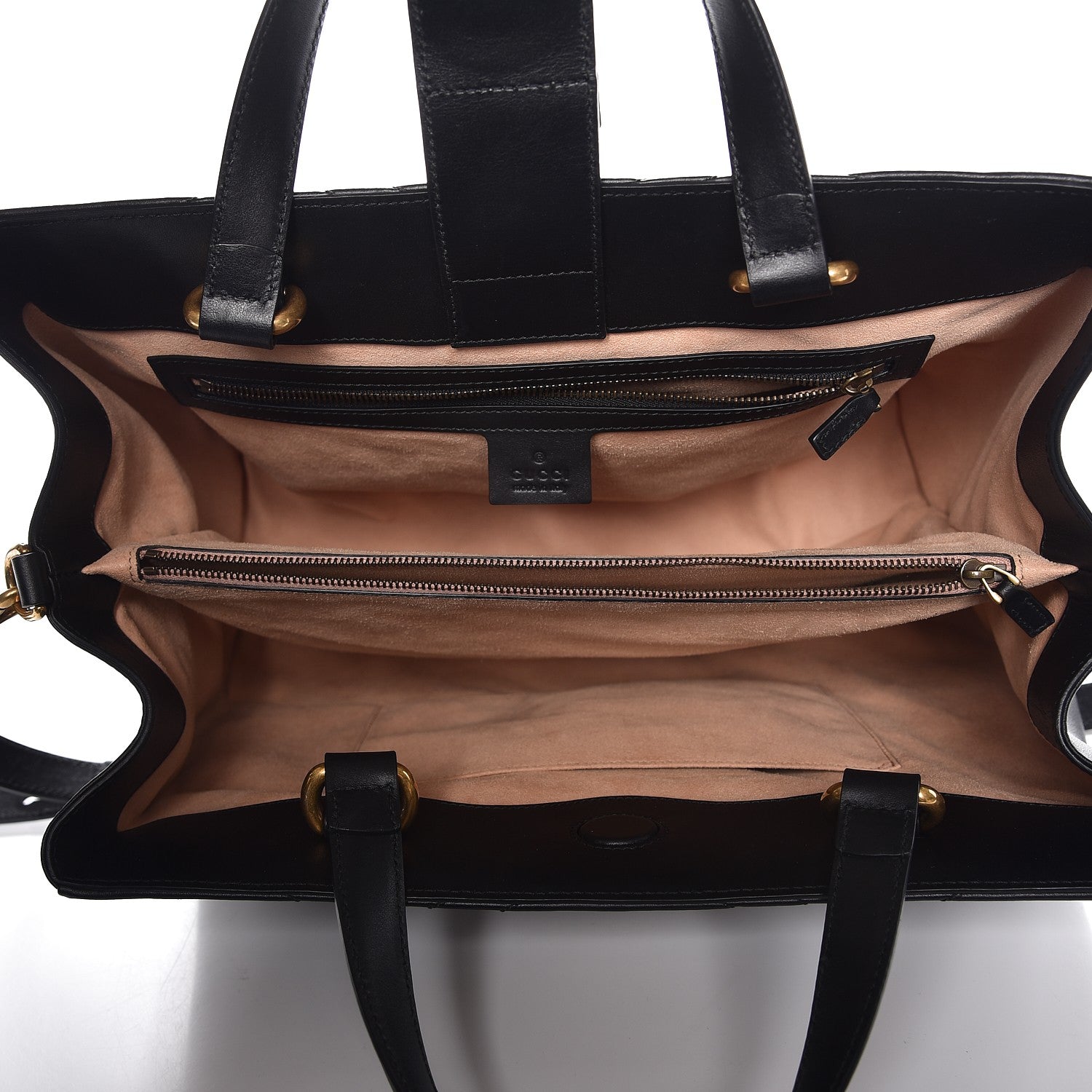 Gucci Calfskin Matelasse Medium GG Marmont Tote Black 5 of 10