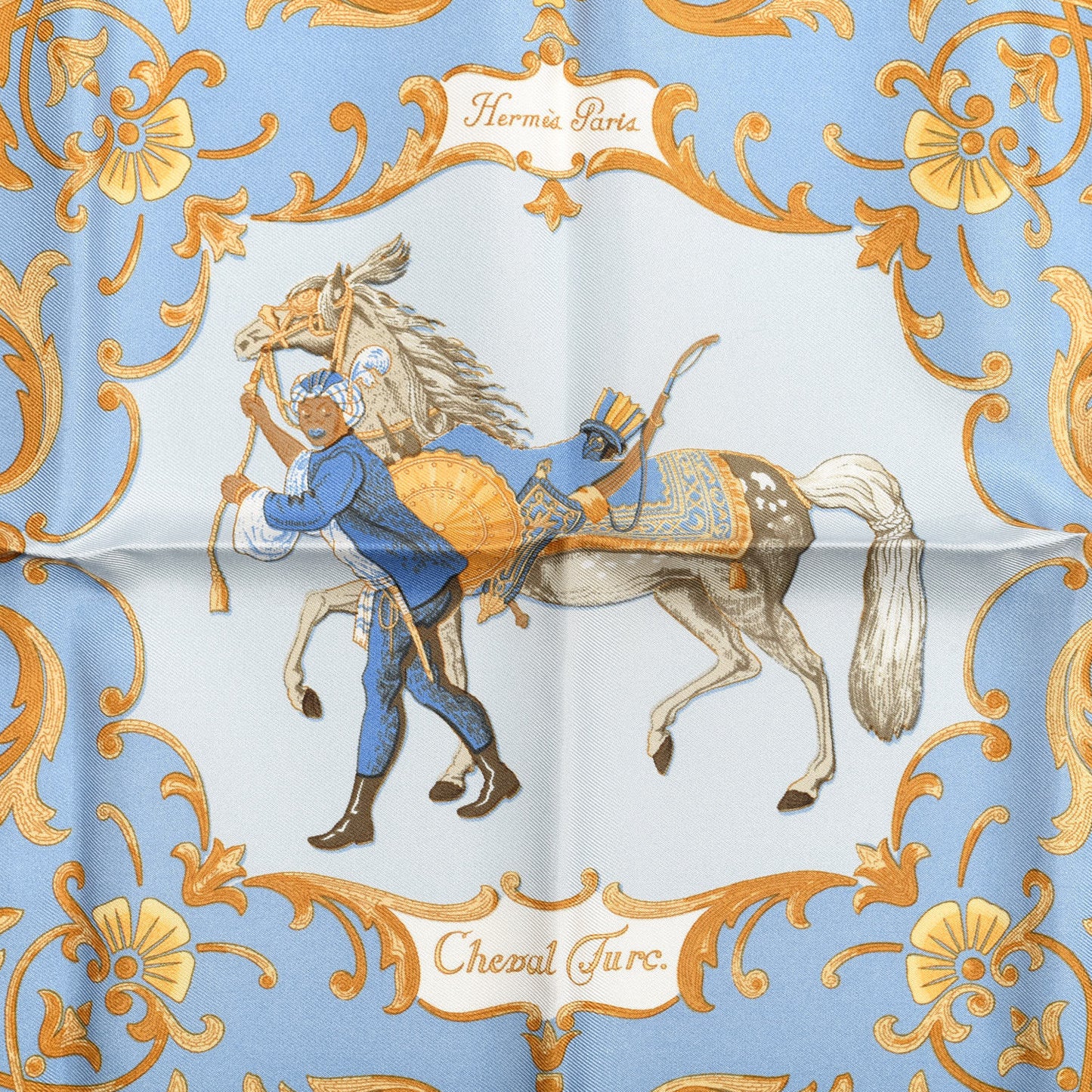 Silk Cheval Turc Pocket Square