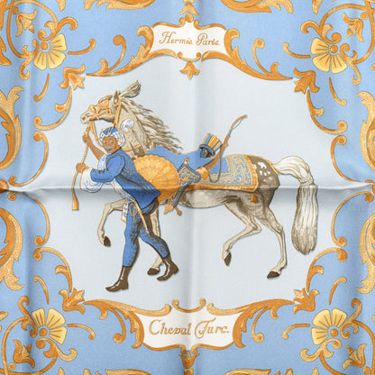 Hermes Silk Cheval Turc Pocket Square 2 of 4