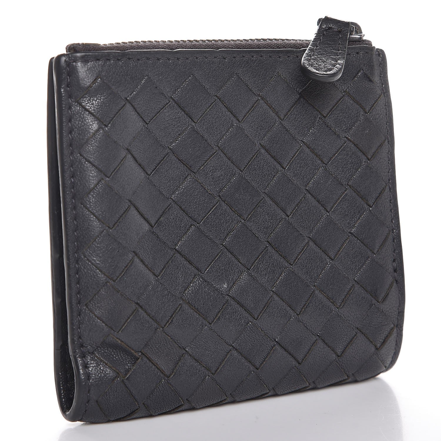 Bottega Veneta Nappa Intrecciato Bi-Fold Wallet Grey 3 of 9