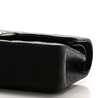 Chanel Caviar Quilted Medium Double Flap Black 9 of 10