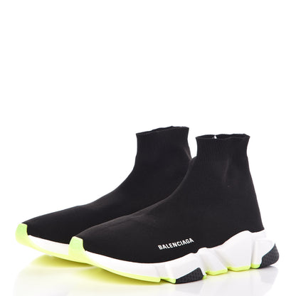 Balenciaga Neoprene Knit Mens Speed Sneakers 43 Black Yellow Fluo 3 of 10