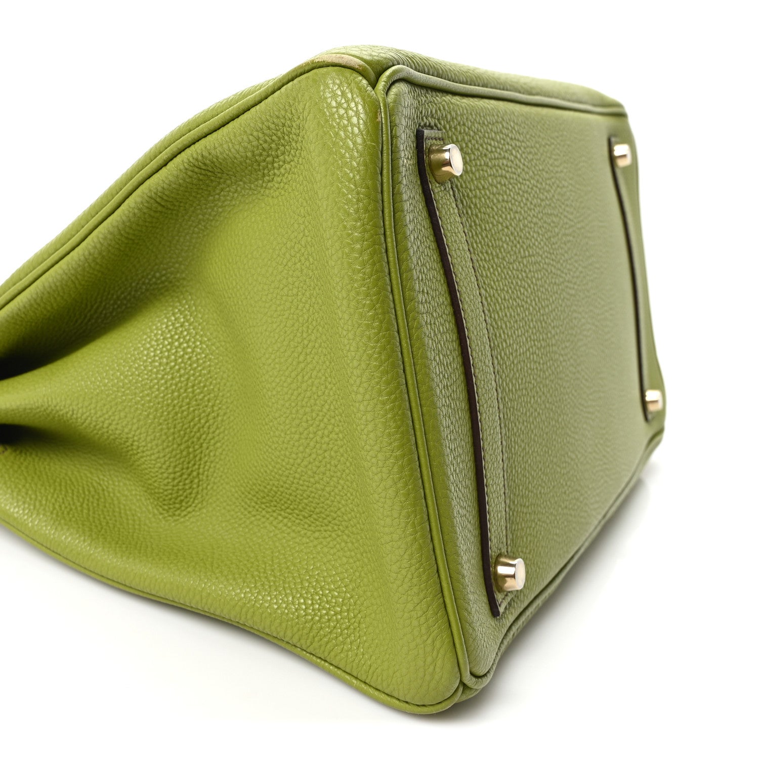 Hermes Togo Birkin 35 Vert Anis 9 of 10