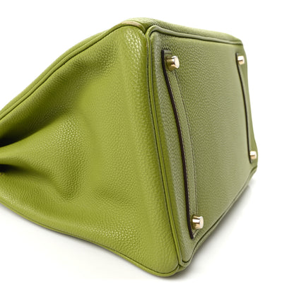 Hermes Togo Birkin 35 Vert Anis 9 of 10