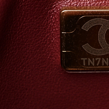 Chanel Grained Calfskin Small Souplissimo Maxi Flap Burgundy 7 of 11