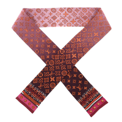 Louis Vuitton Silk Monogram Map Bandeau Plum Orient 1 of 6