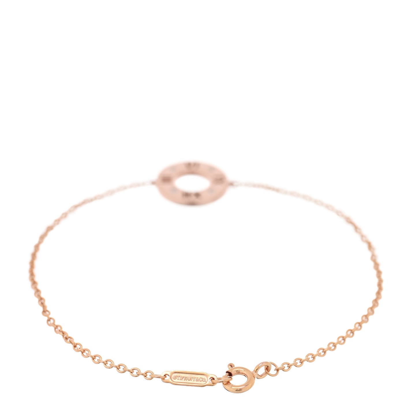 18K Rose Gold Diamond Atlas Pierced Bracelet