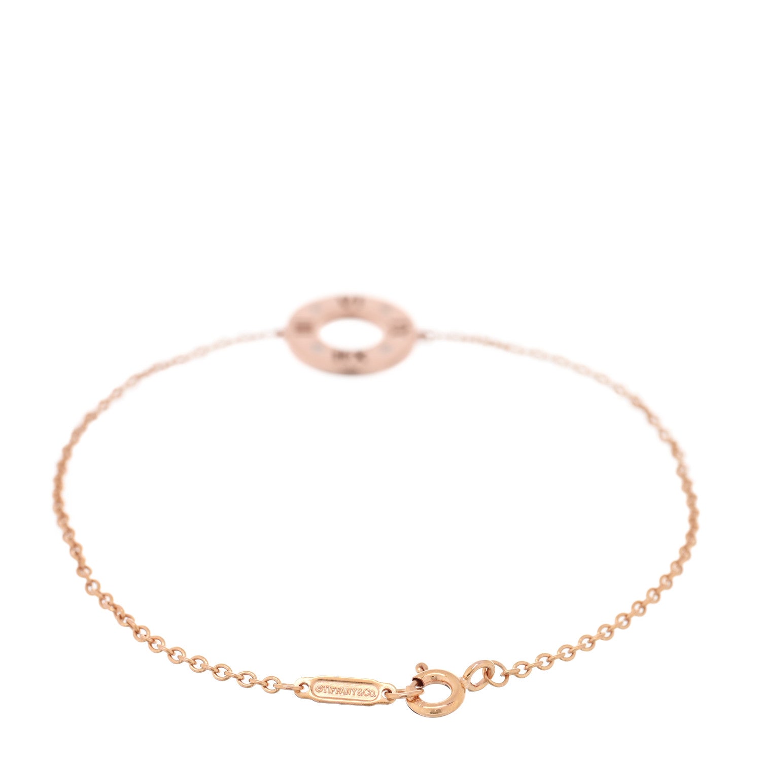 Tiffany 18K Rose Gold Diamond Atlas Pierced Bracelet 2 of 3