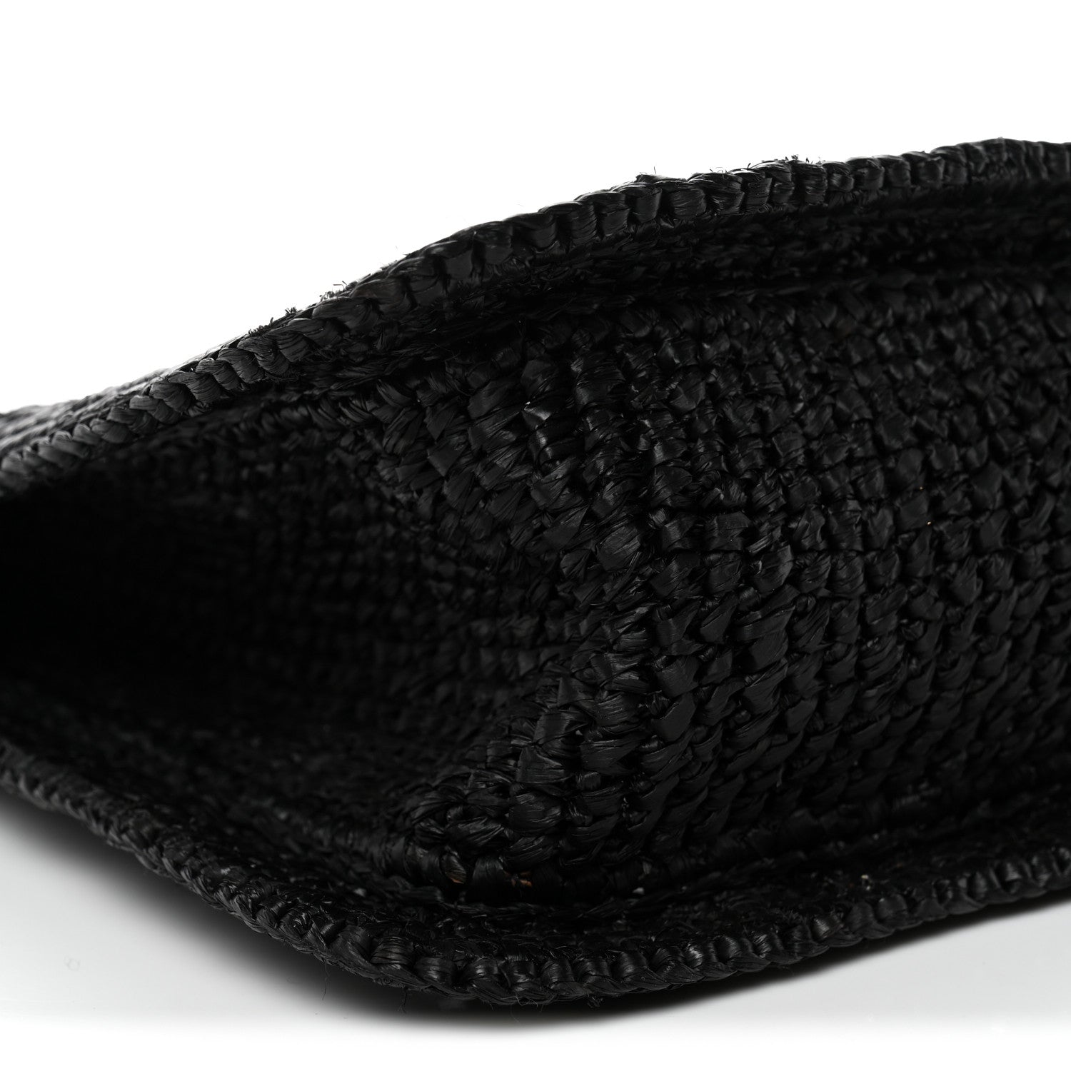 Jacquemus Raffia Le Petite Carre Spiaggia Square Tote Black 9 of 10