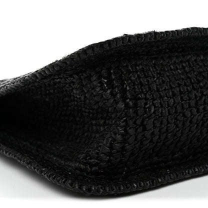 Jacquemus Raffia Le Petite Carre Spiaggia Square Tote Black 9 of 10