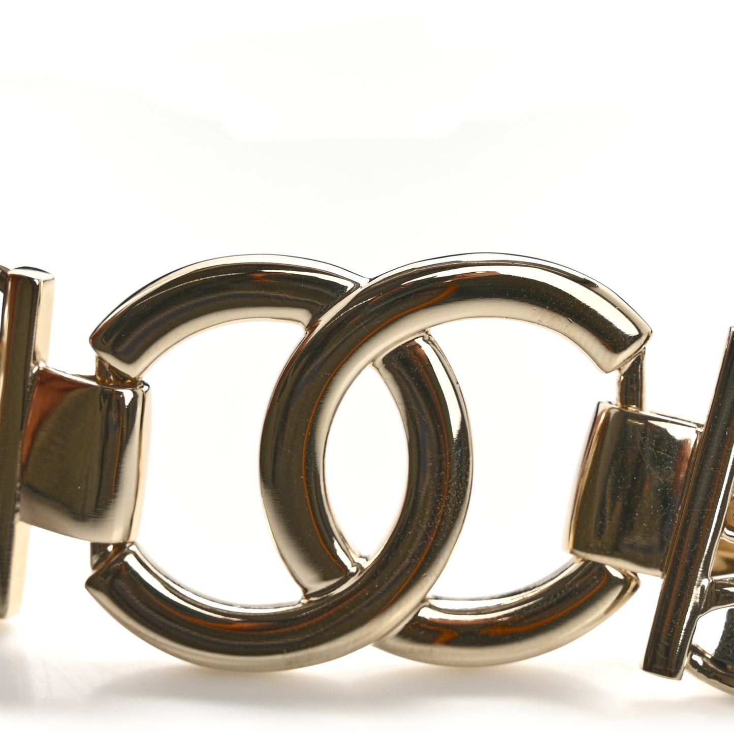 Lambskin CC Pearl Chain Belt 70 28 Black