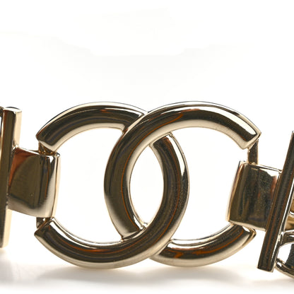 Chanel Lambskin CC Pearl Chain Belt 70 28 Black 4 of 5