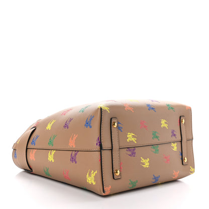 Burberry Marais Calfskin Horse Rainbow Medium Belt Bag Camel 4 of 8