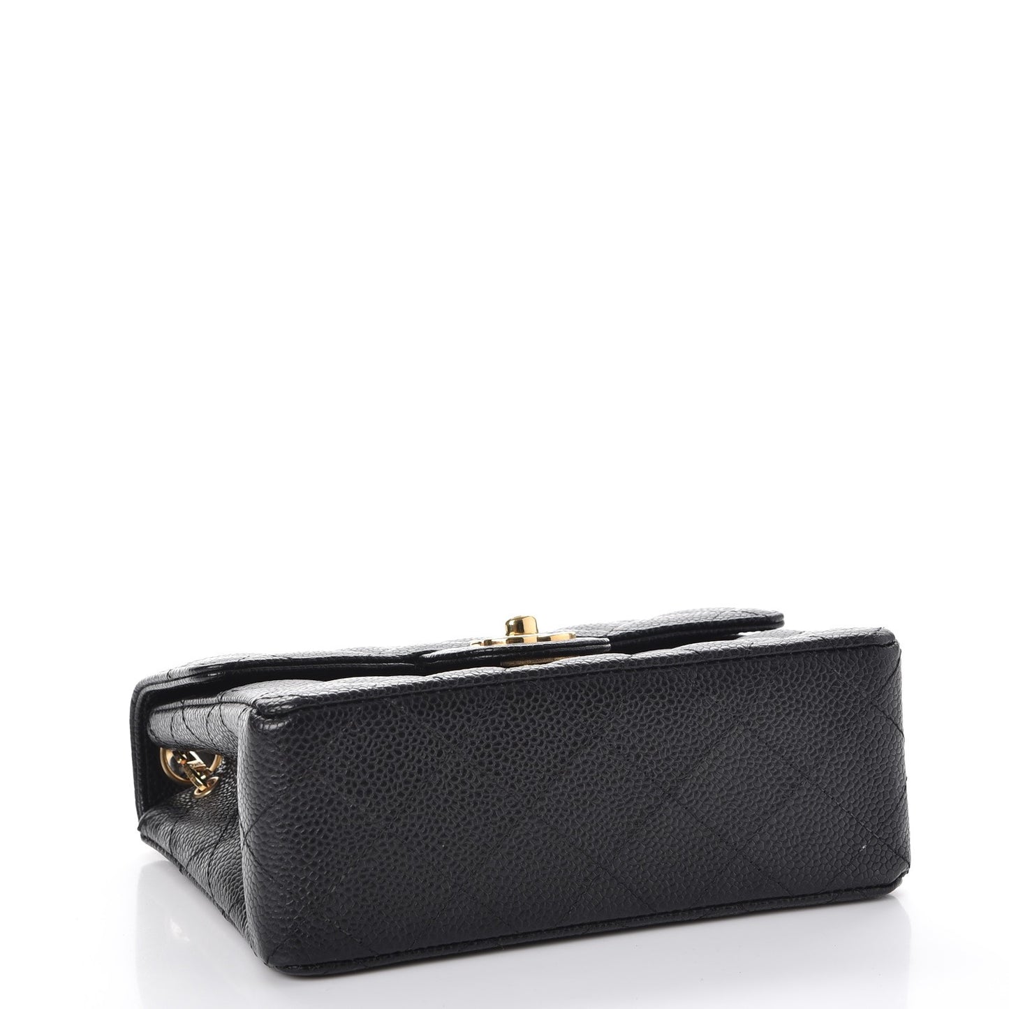 Caviar Quilted Mini Square Flap Black