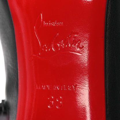 Christian Louboutin Smooth Calfskin Suzi Folk 85 Ankle Boots 38 Black 8 of 10