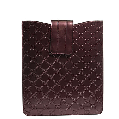 Gucci Shiny Guccissima iPad Case Burgundy 1 of 7