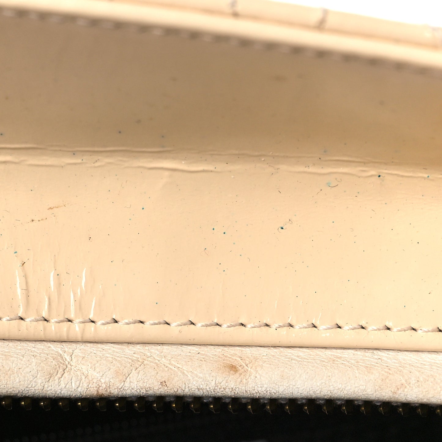 Patent Cannage Large Lady Dior White