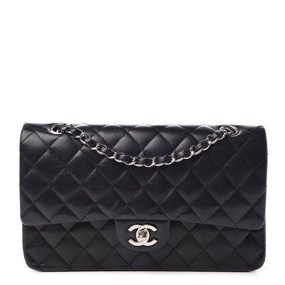 Chanel Lambskin Quilted Medium Double Flap Black 1 of 11