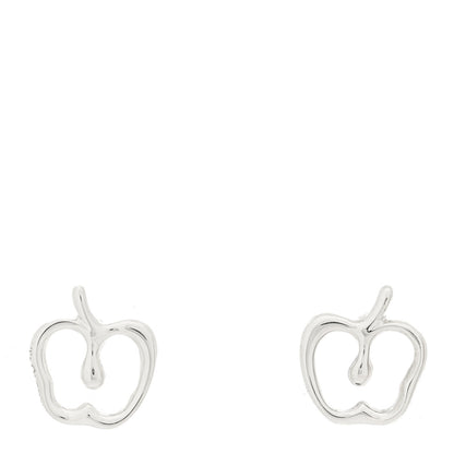Tiffany Sterling Silver Apple Earrings 1 of 4