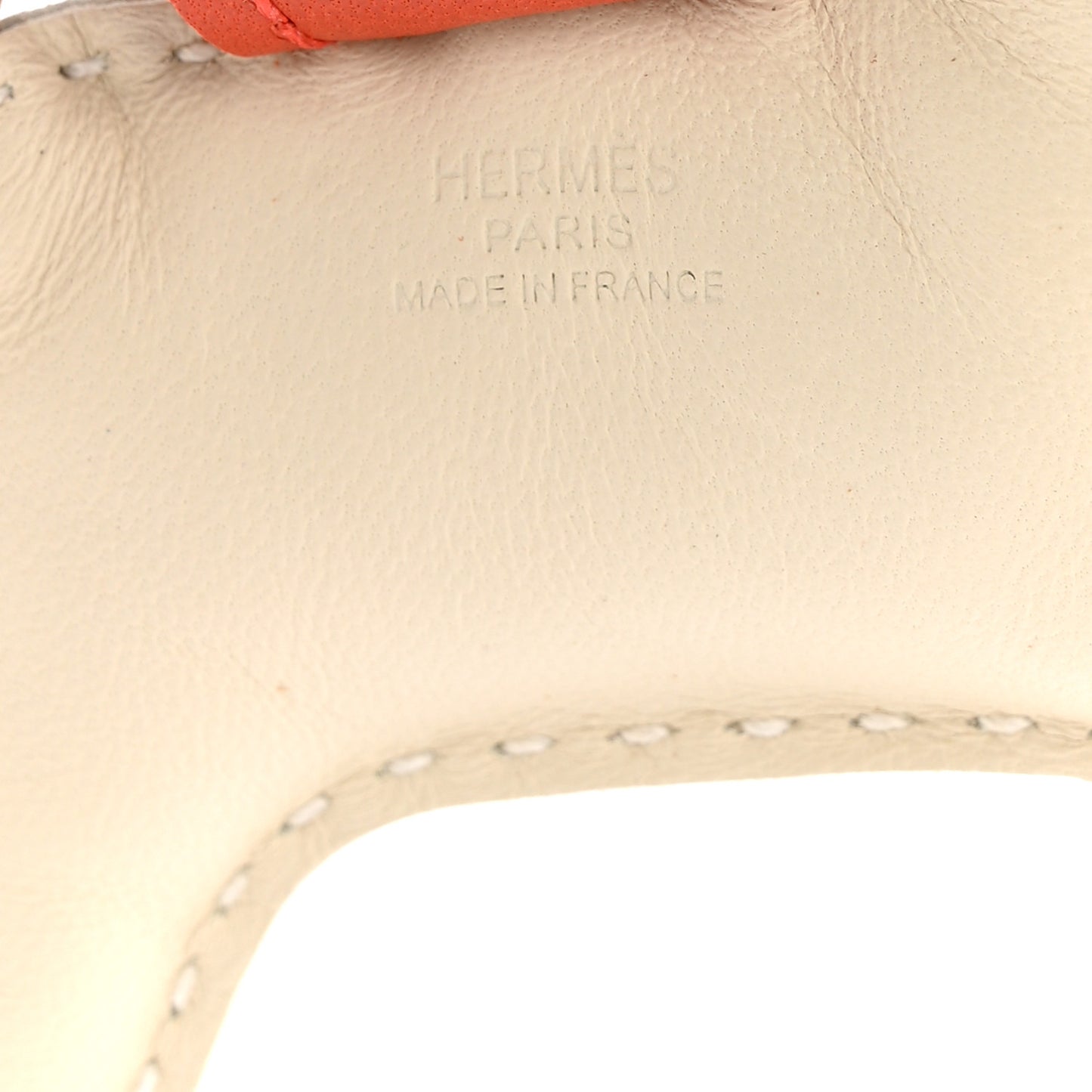 Milo Lambskin Grigri Rodeo Horse Bag Charm PM Craie Sesame Cornaline