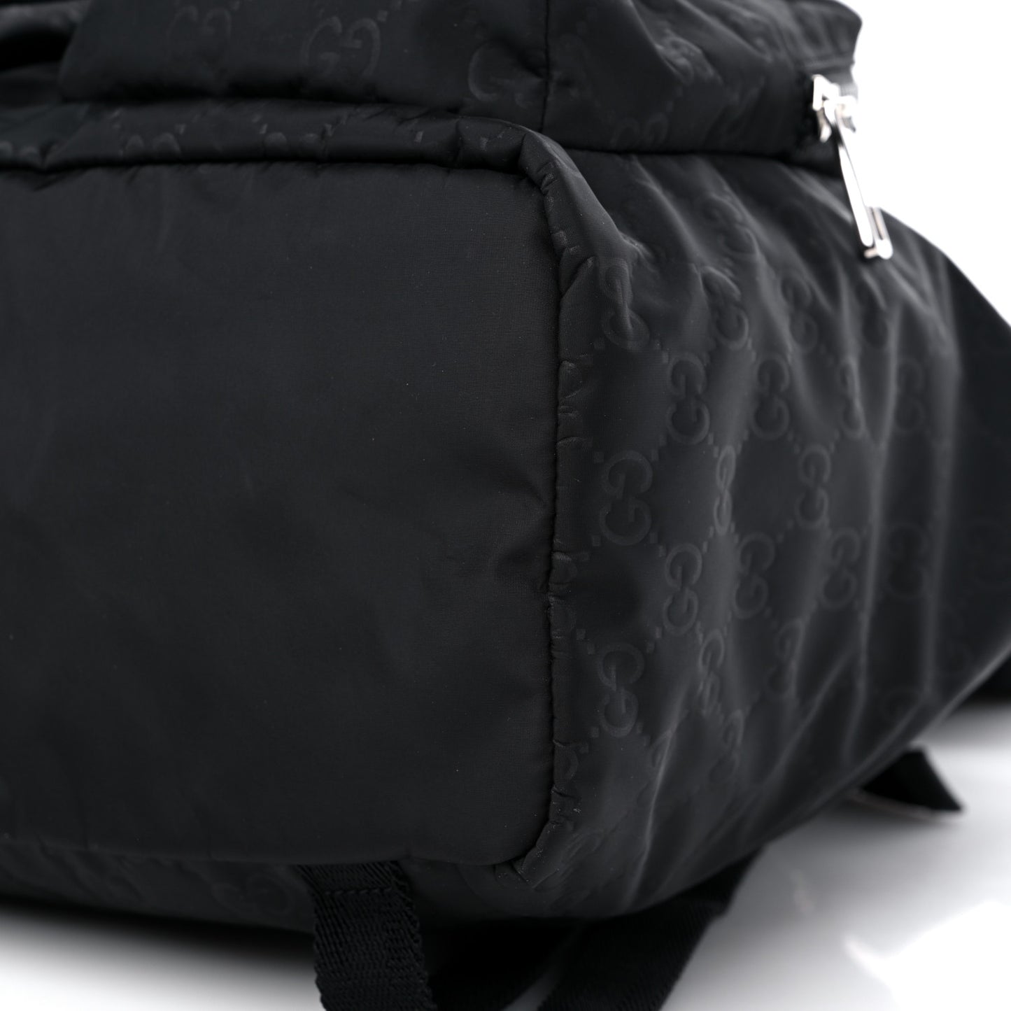 Nylon Monogram Medium Light Single Buckle Backpack Black